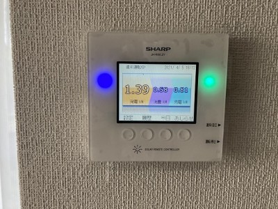 新城市シャープ発電表示モニター取替後