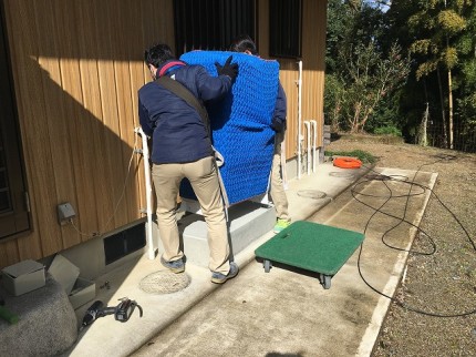 豊田市ネクストエナジーアンドリソースiedenchi9.8kWh蓄電池据付写真